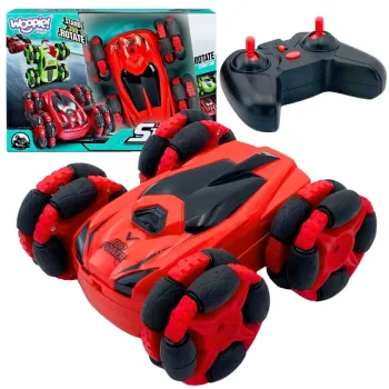 Zdalnie sterowane auto kaskaderskie z diodami LED.