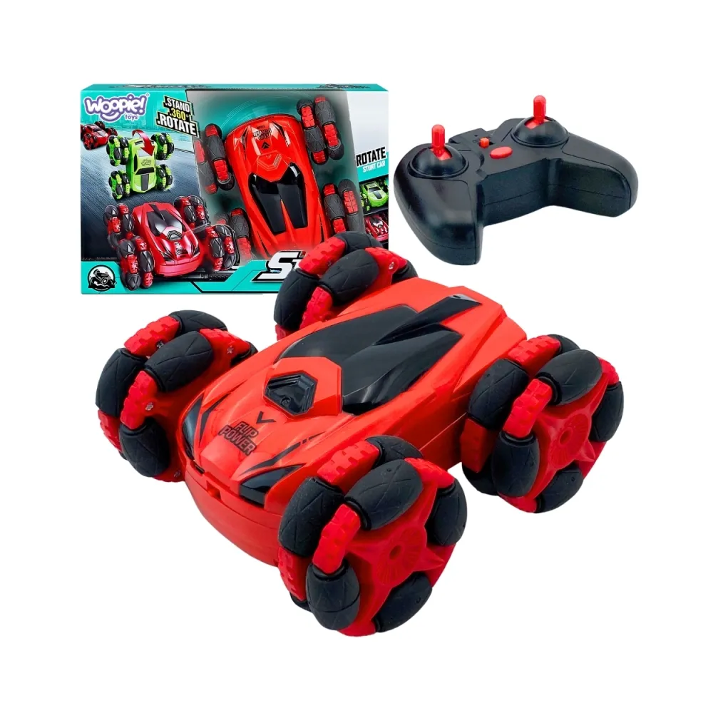 Zdalnie sterowane auto kaskaderskie z diodami LED.