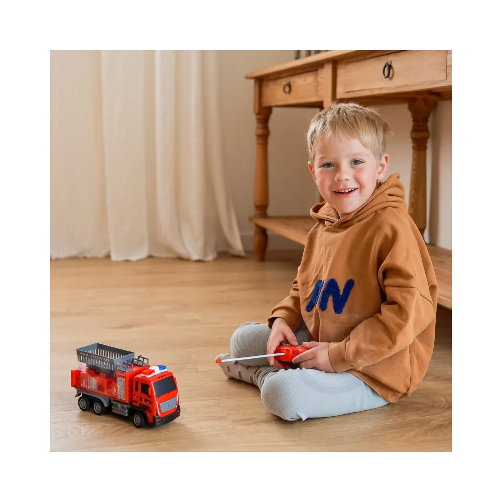 trwały i bezpieczny wóz strażacki dla dzieci