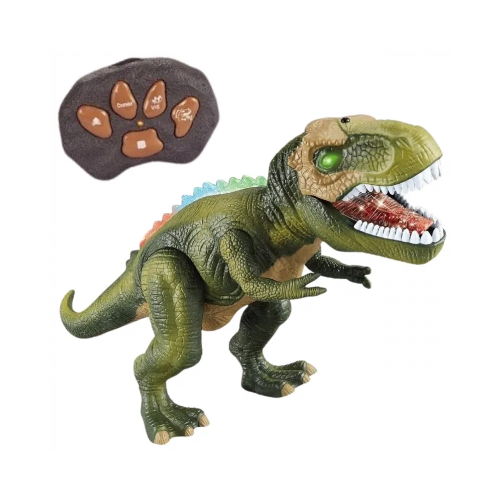 Interaktywny dinozaur z efektami świetlnymi