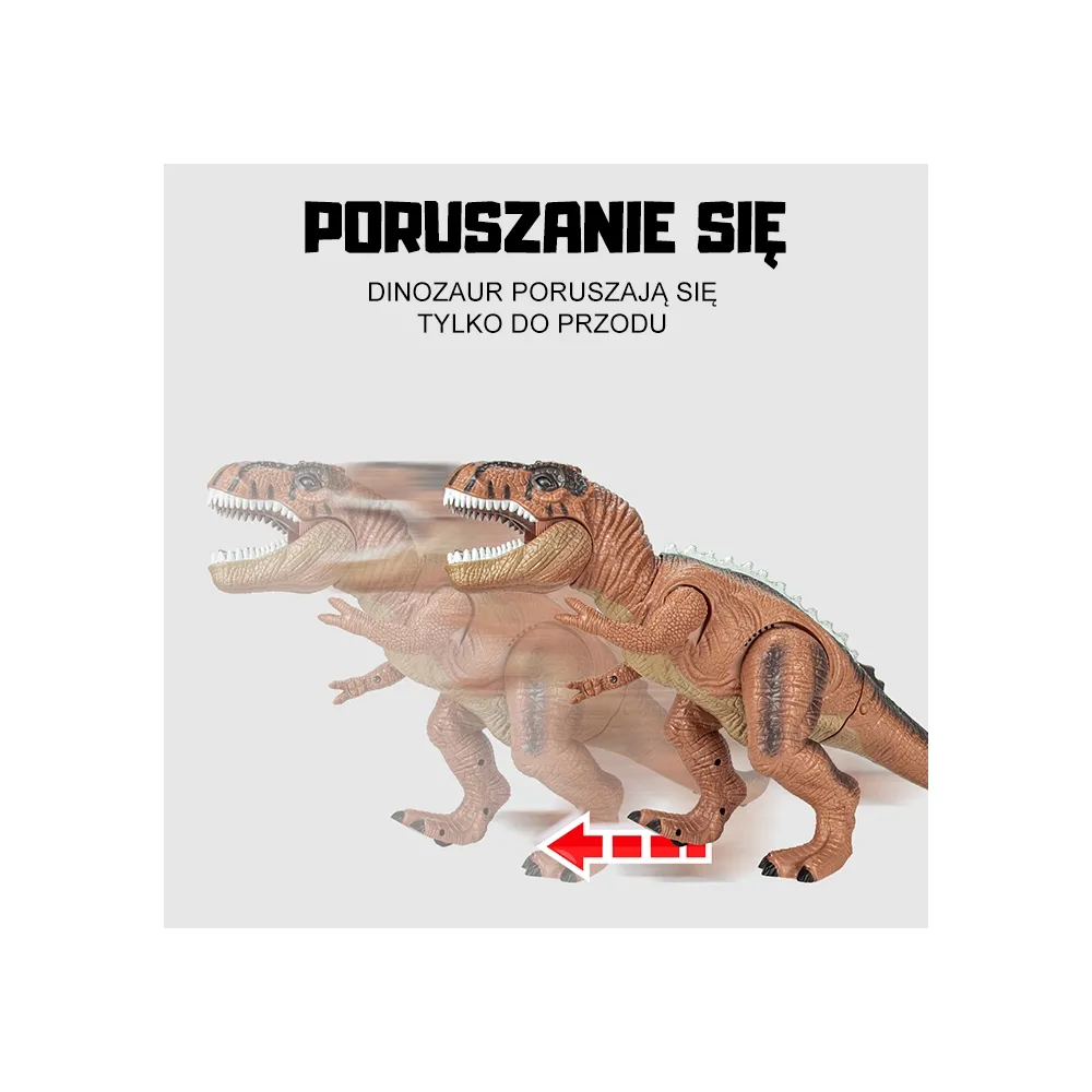 Realistyczny ryk dinozaura podczas zabawy