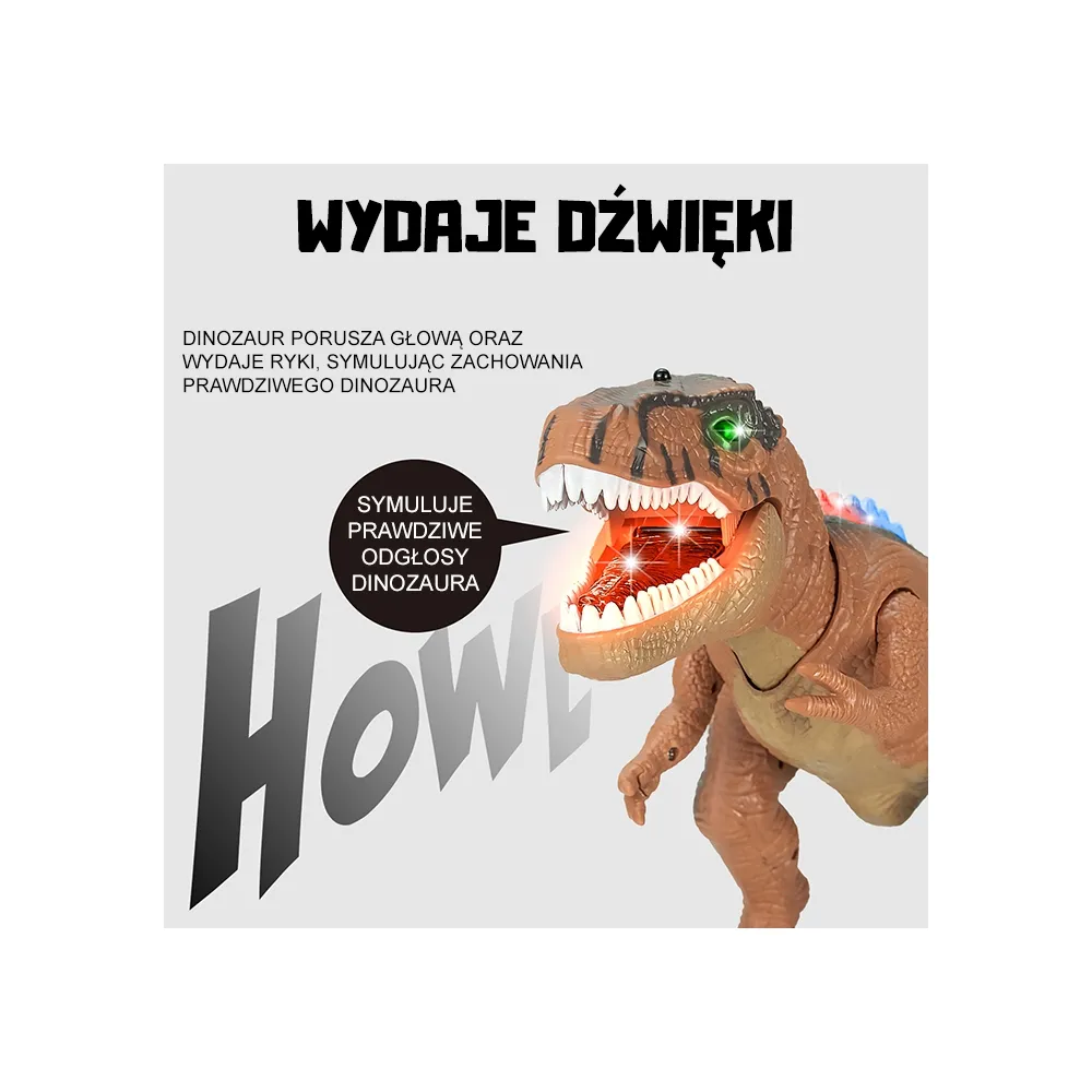 Dinozaur T-Rex rozwijający wyobraźnię dzieci