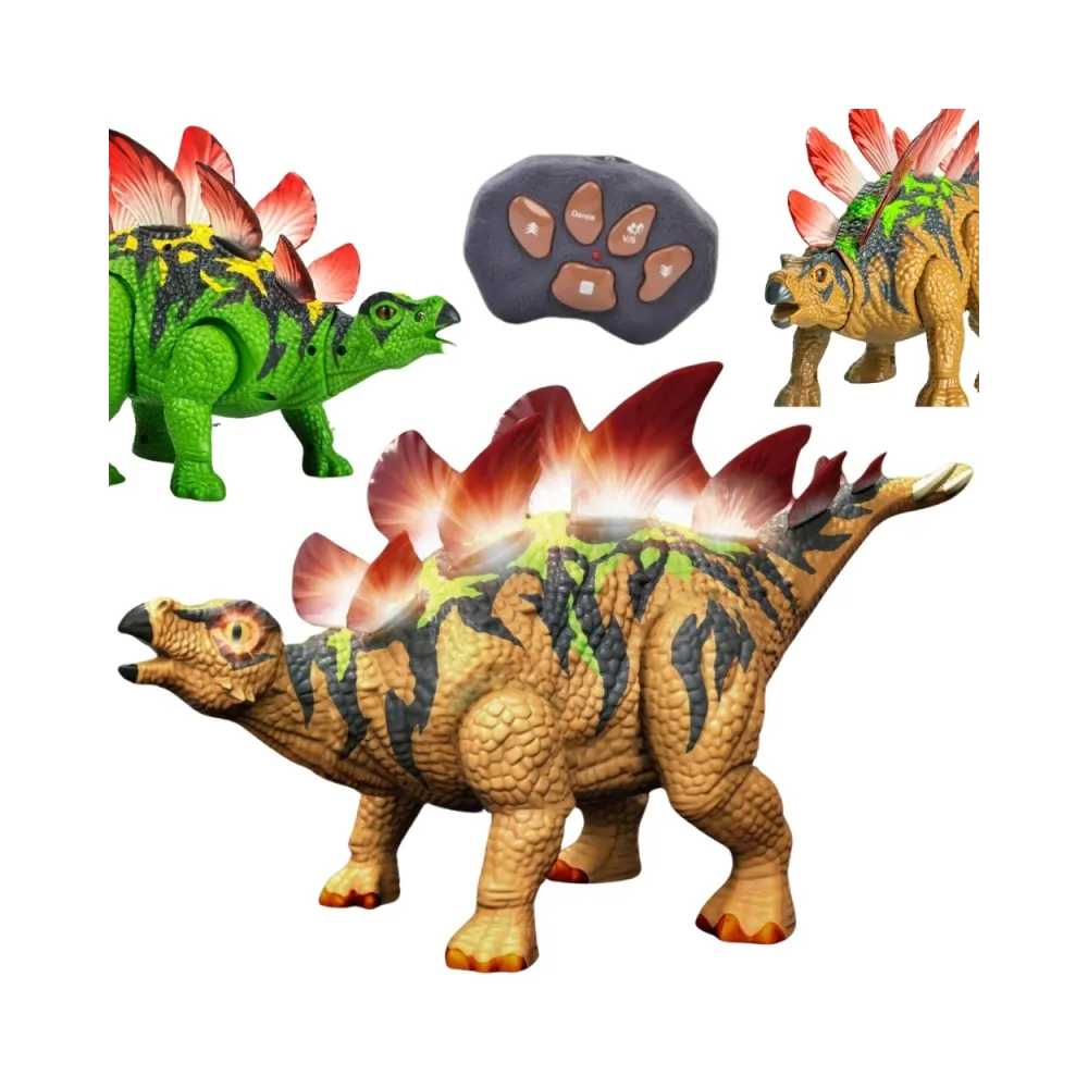 Zdalnie sterowany Stegozaur w ruchu