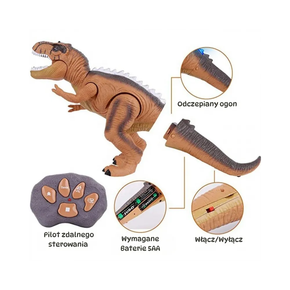 Mały dinozaur T-Rex do zabawy na pilota