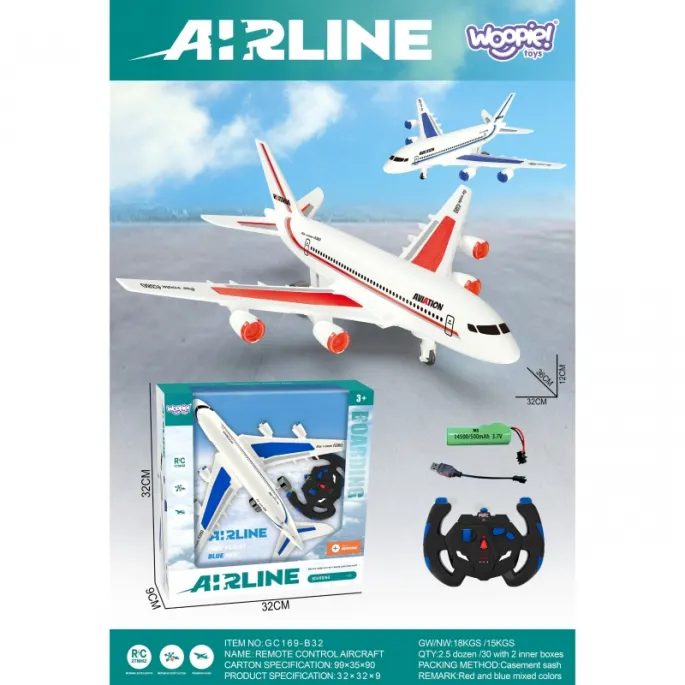 Samolot pasażerski do zabawy dla dzieci