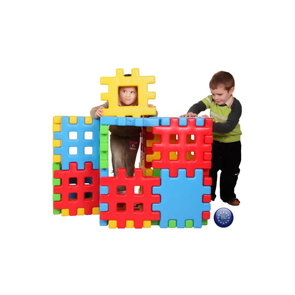 WOOPIE Klocki Edukacyjne Wafle Ogrodzenie Domek