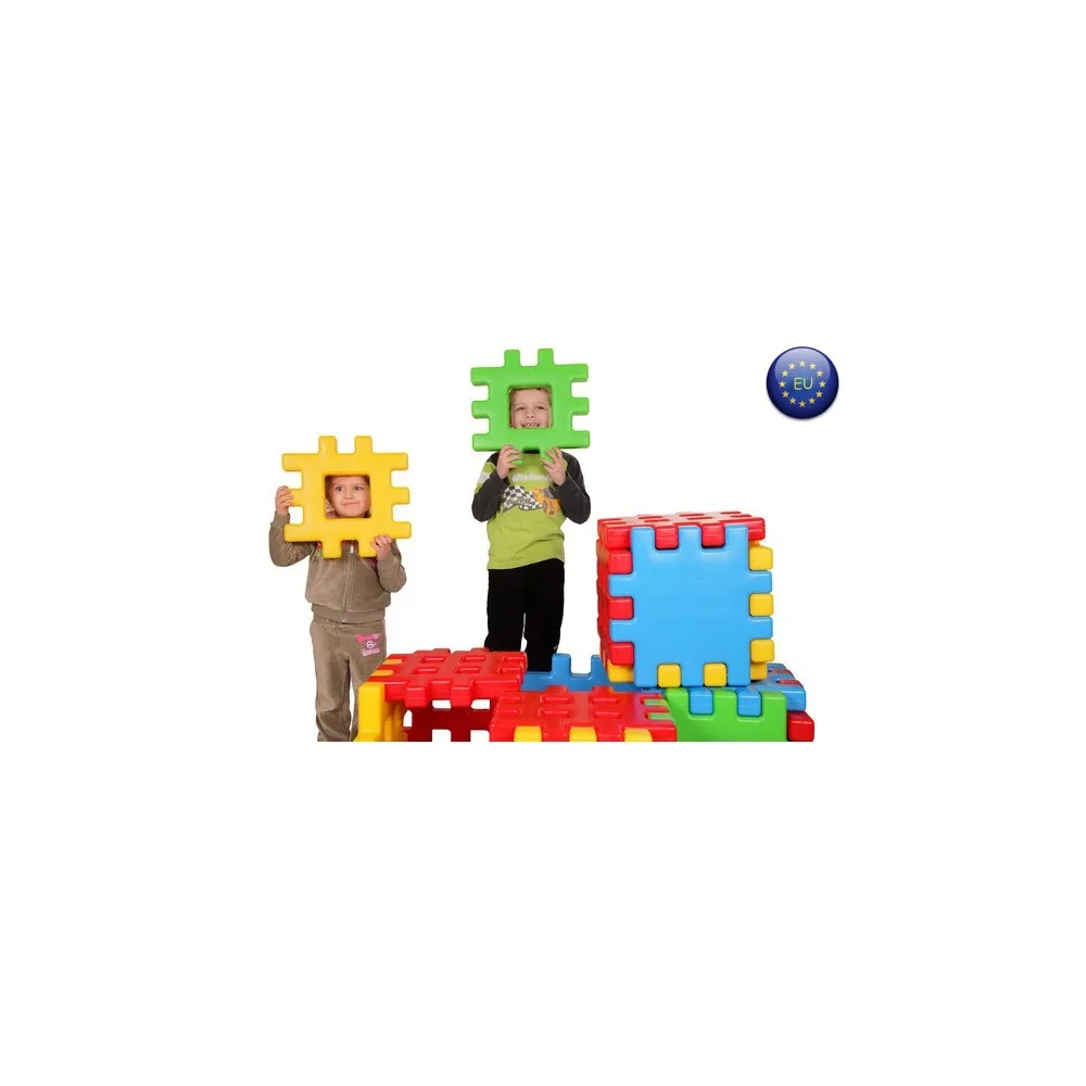 WOOPIE Klocki Edukacyjne Wafle Ogrodzenie Domek