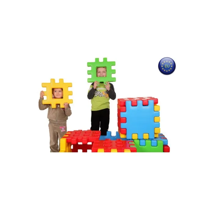 Klocki do nauki kształtów i form dla najmłodszych.