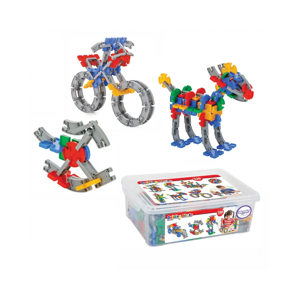 WOOPIE Zestaw Konstrukcyjnych Klocków w Skrzynce 320 szt.