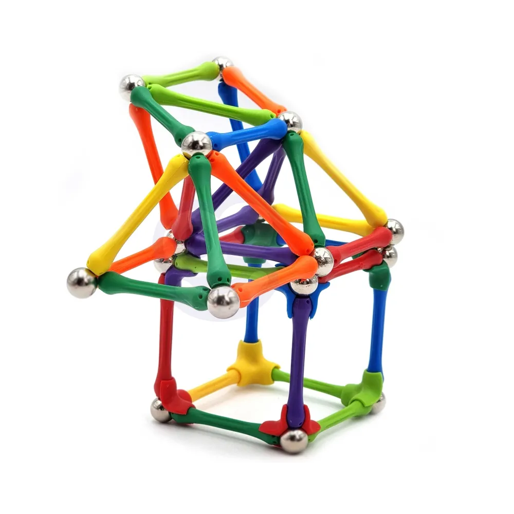 WOOPIE Klocki Magnetyczne Konstrukcyjne Układanka Kreatywna 70 el.