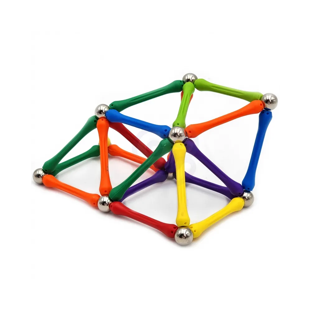 WOOPIE Klocki Magnetyczne Konstrukcyjne Układanka Kreatywna 70 el.