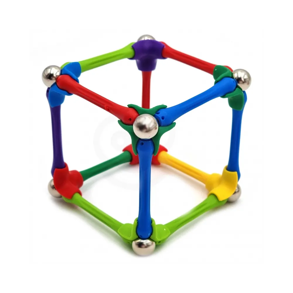 WOOPIE Klocki Magnetyczne Konstrukcyjne Układanka Kreatywna 70 el.