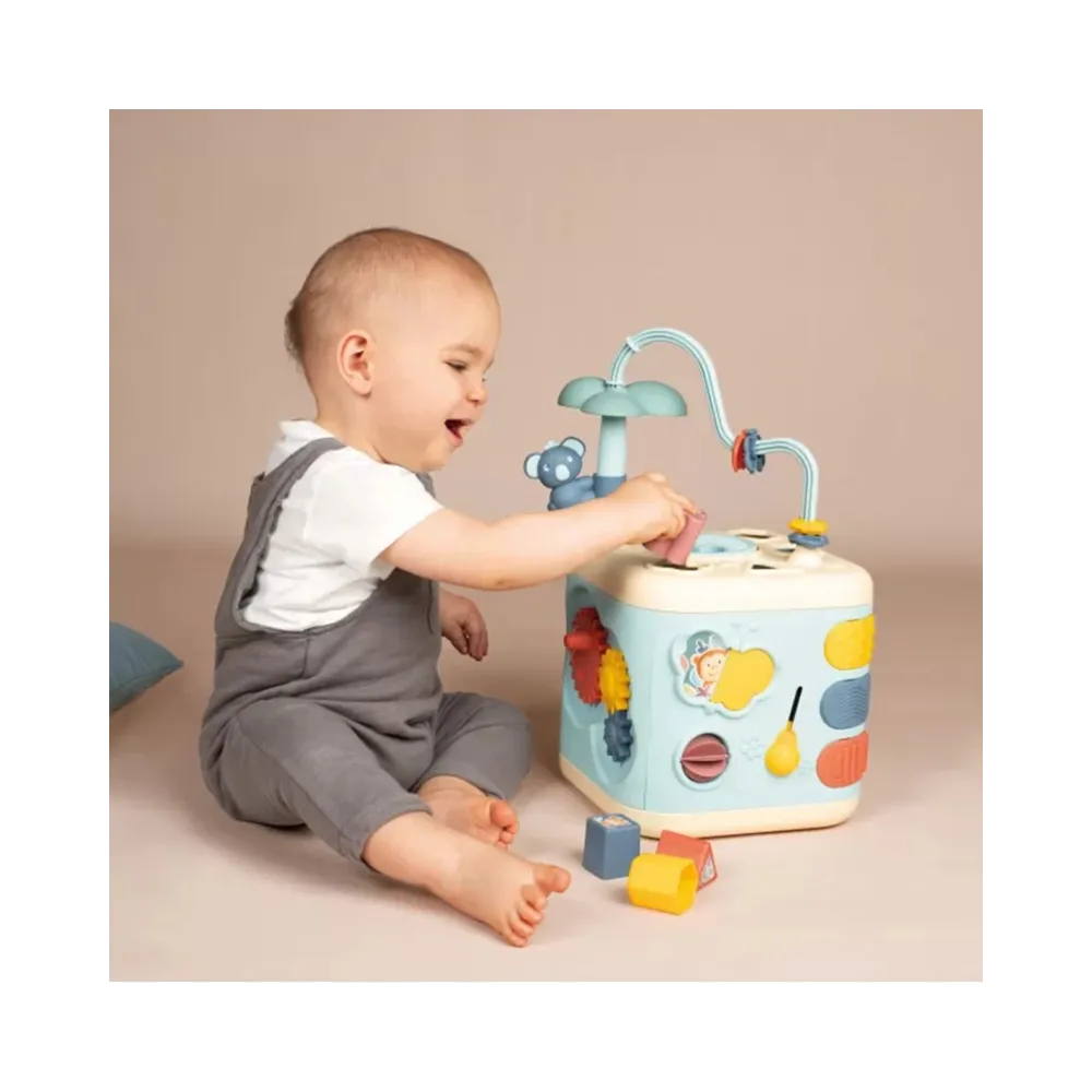 SMOBY Little Sensoryczna Kostka Aktywności dla Dzieci Sorter Labirynt 13w1