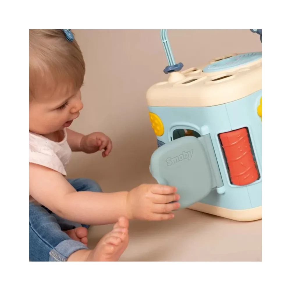 SMOBY Little Sensoryczna Kostka Aktywności dla Dzieci Sorter Labirynt 13w1