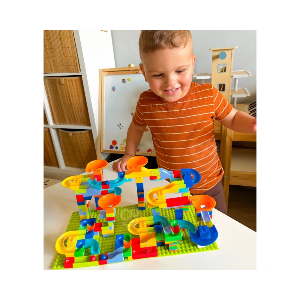 WOOPIE Tor Kulkowy Kulodrom Zjeżdżalnia dla Kulek Konstrukcja 340 el.