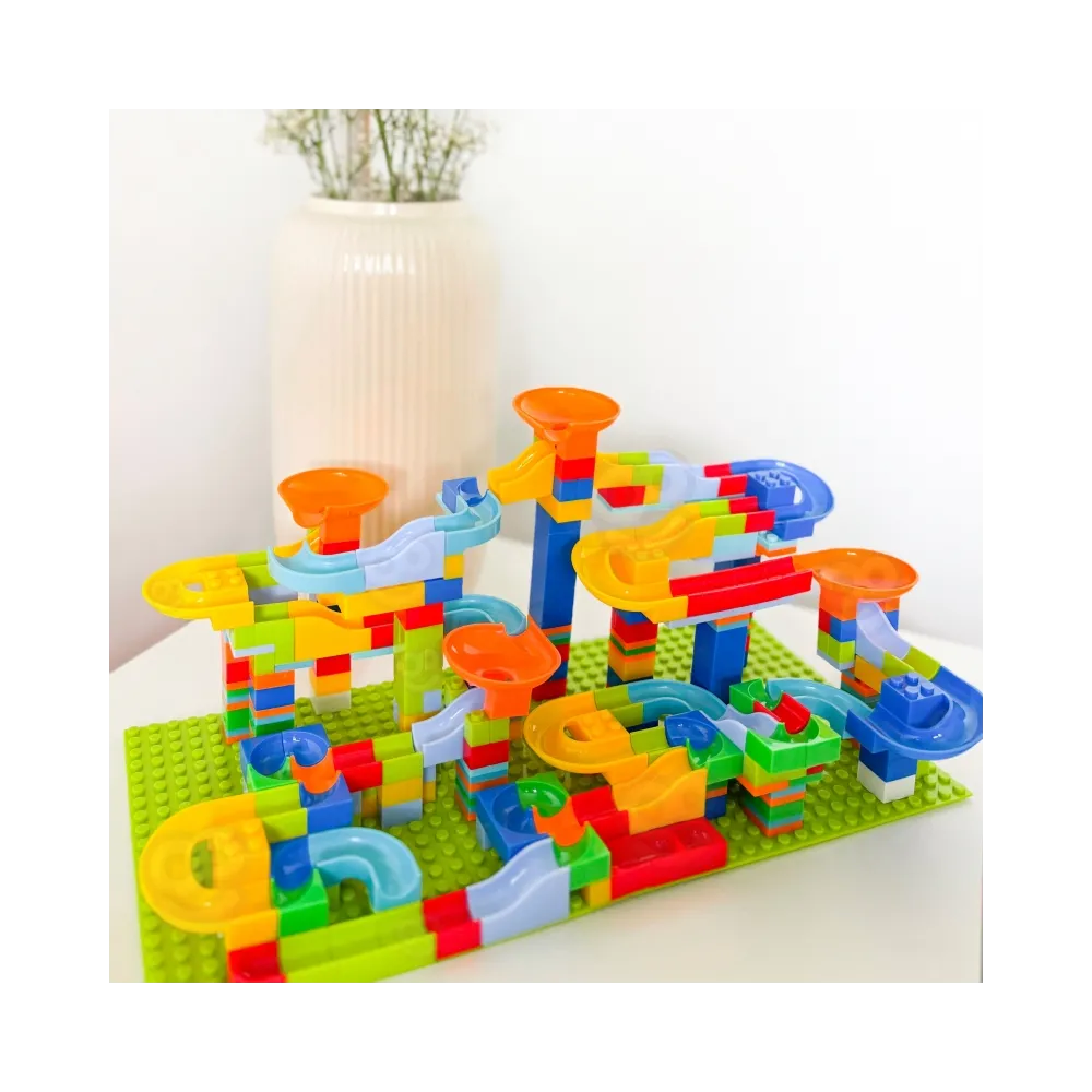 WOOPIE Tor Kulkowy Kulodrom Zjeżdżalnia dla Kulek Konstrukcja 340 el.