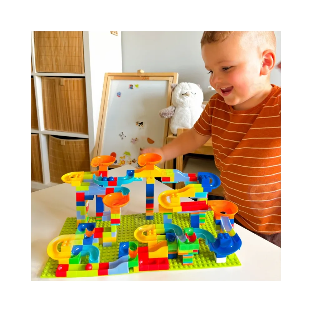 WOOPIE Tor Kulkowy Kulodrom Zjeżdżalnia dla Kulek Konstrukcja 340 el.