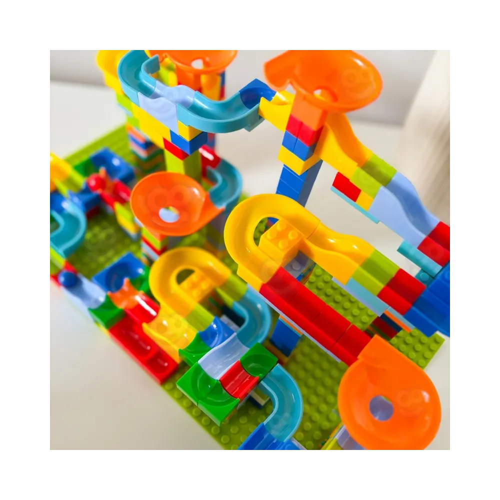 WOOPIE Tor Kulkowy Kulodrom Zjeżdżalnia dla Kulek Konstrukcja 340 el.