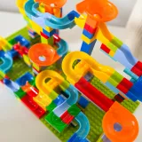 WOOPIE Tor Kulkowy Kulodrom Zjeżdżalnia dla Kulek Konstrukcja 340 el.