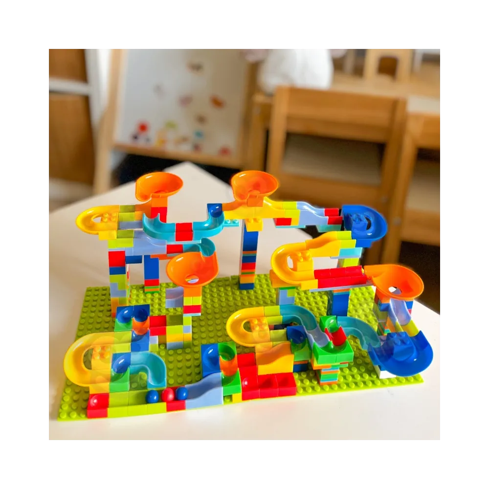 WOOPIE Tor Kulkowy Kulodrom Zjeżdżalnia dla Kulek Konstrukcja 340 el.