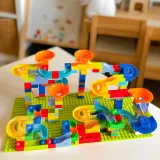 WOOPIE Tor Kulkowy Kulodrom Zjeżdżalnia dla Kulek Konstrukcja 340 el.