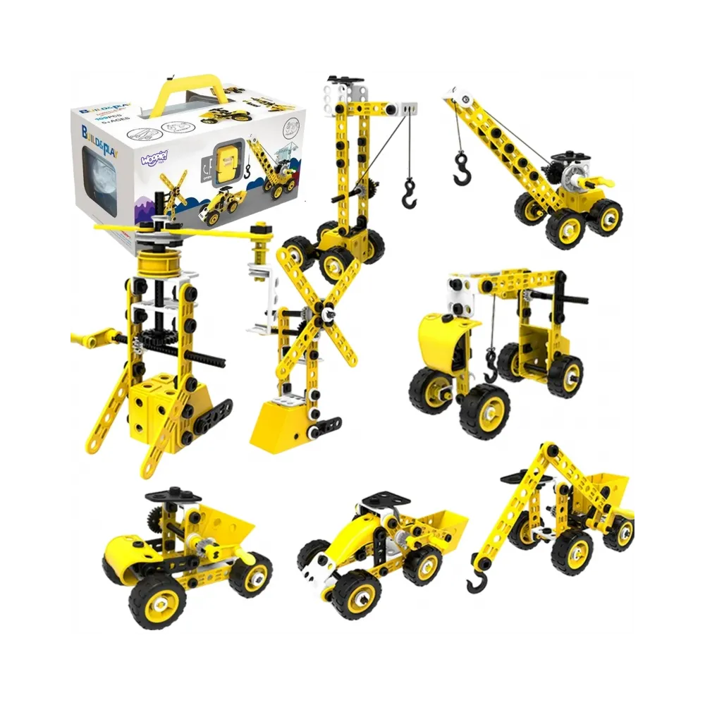 WOOPIE Pojazdy Zestaw Konstrukcyjny 8w1 Klocki STEAM