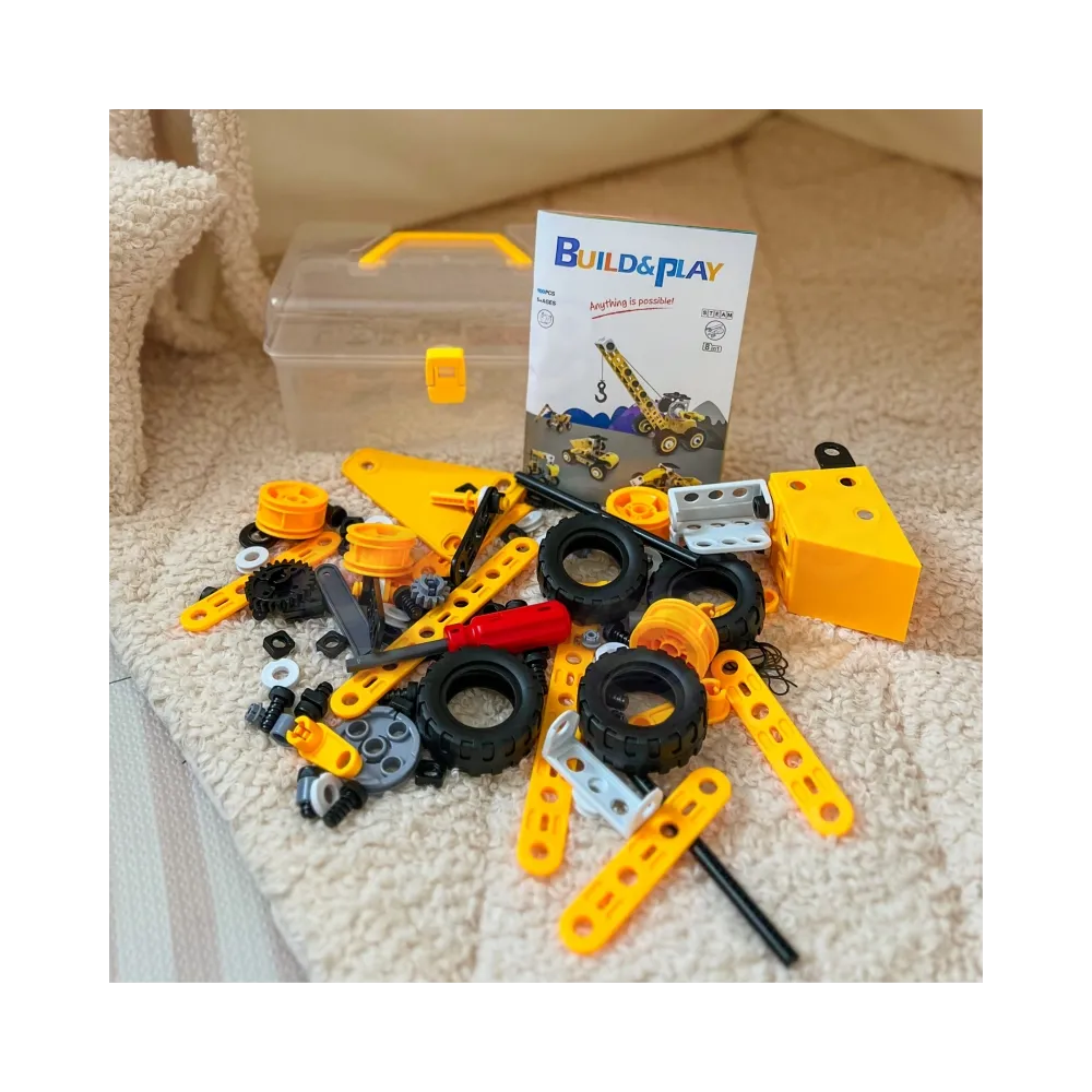 WOOPIE Pojazdy Zestaw Konstrukcyjny 8w1 Klocki STEAM