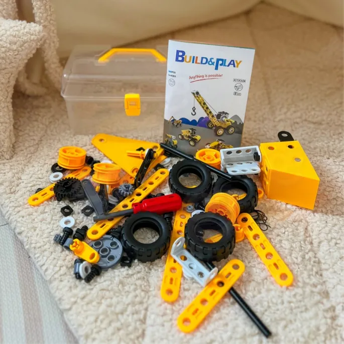 Zabawka STEAM z klockami rozwijająca wyobraźnię dzieci