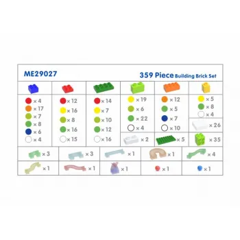 MASTERKIDZ Zestaw Klocków Konstrukcyjnych Tor Kulkowy STEM 359 el.