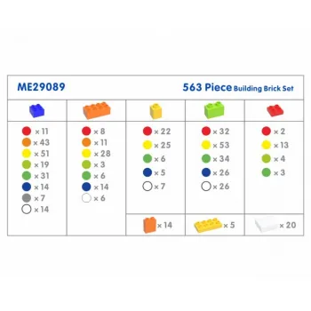 MASTERKIDZ Zestaw Klocków Konstrukcyjnych STEM 563 el.