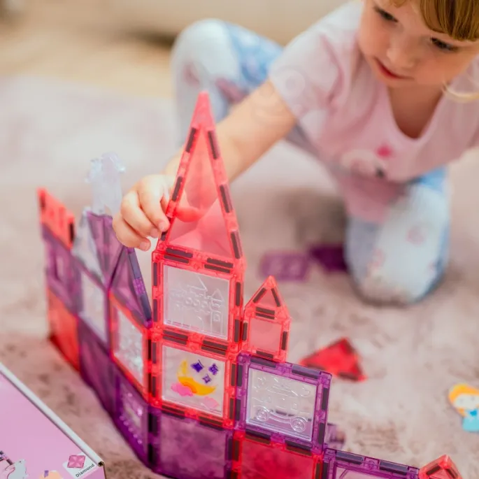 Edukacyjne klocki do budowania zamków dla najmłodszych