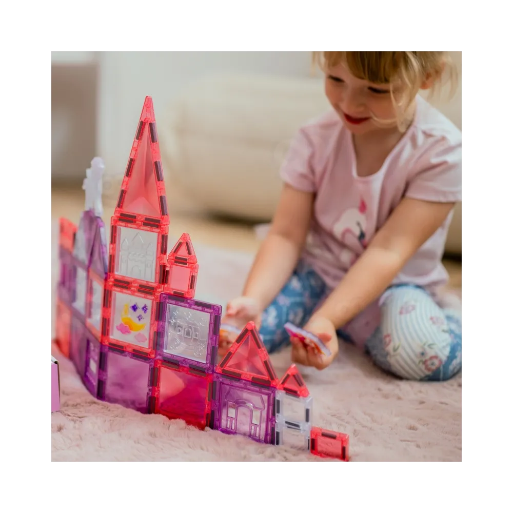 WOOPIE Klocki Magnetyczne Zestaw Zamek Księżniczki 50 el.