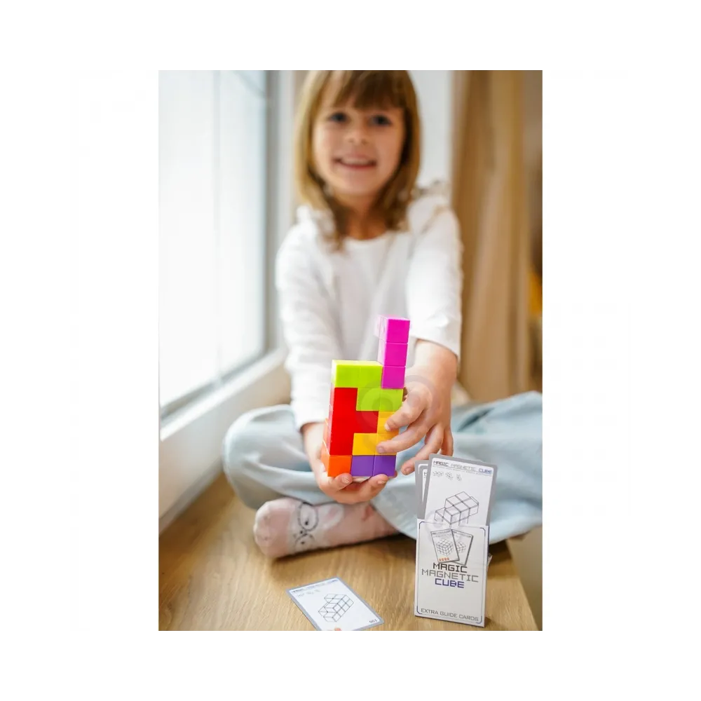 WOOPIE Układanka Kostka Tetris Z Zestawem Kart