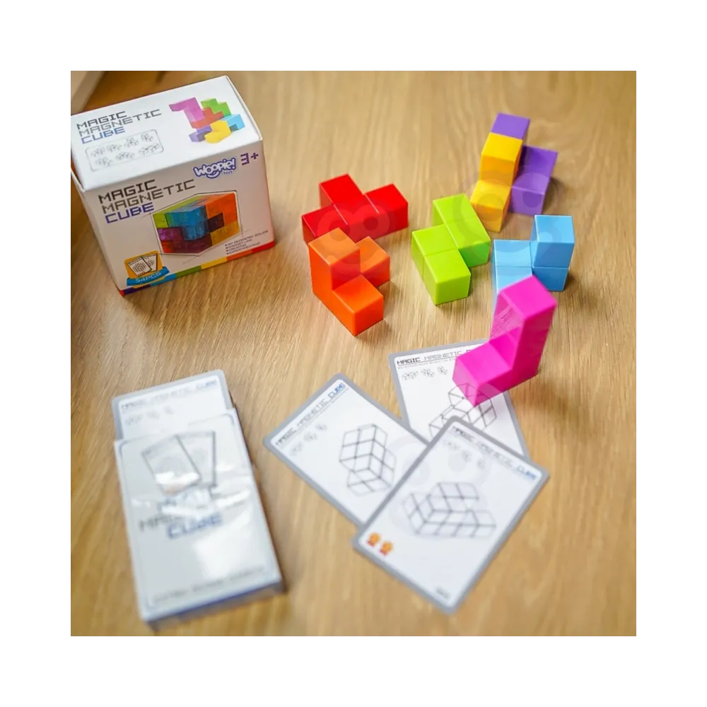 WOOPIE Układanka Kostka Tetris Z Zestawem Kart