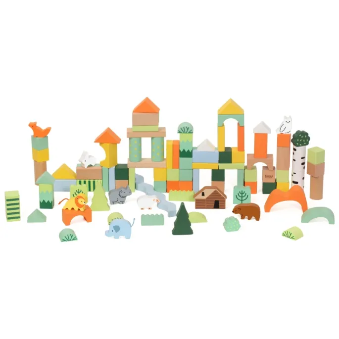 Motyw leśny w zestawie klocków od Classic World