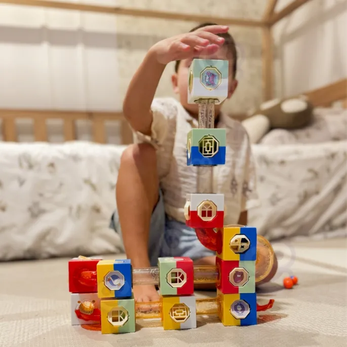 Wielokolorowe klocki konstrukcyjne 3D