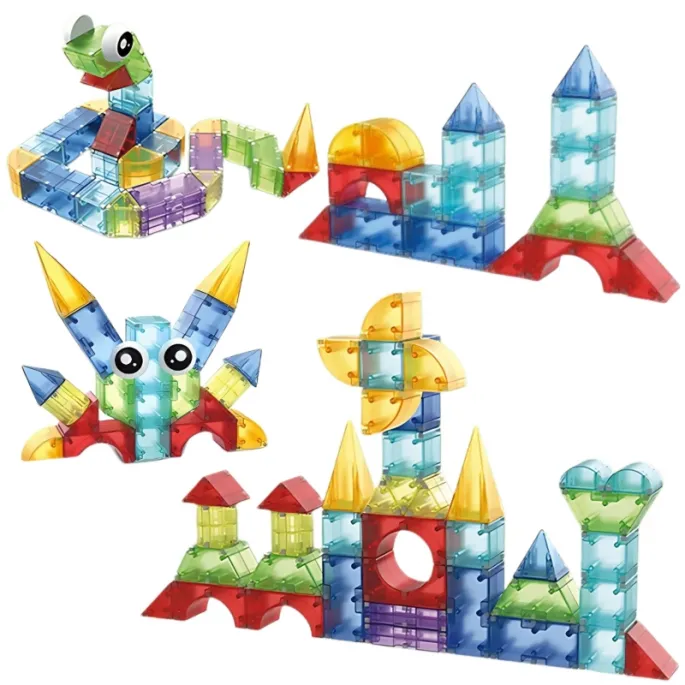 Zestaw klocków sześcianów wspierający rozwój manualny.