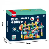 Kolorowe klocki i tor kulkowy do rozwijania wyobraźni i koordynacji