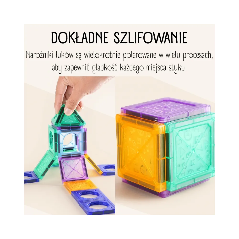 Zestaw klocków magnetycznych do budowy zamku dla dzieci