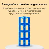WOOPIE Klocki Magnetyczne Konstrukcyjne 3D Zestaw Edukacyjny Nauka Liczenia 70 el.