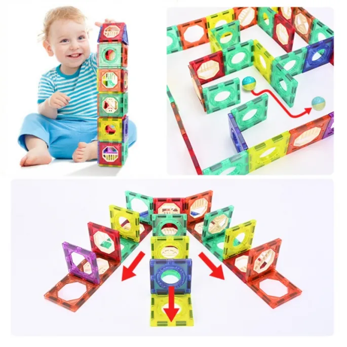 Magnetyczne klocki rozwijające zdolności manualne