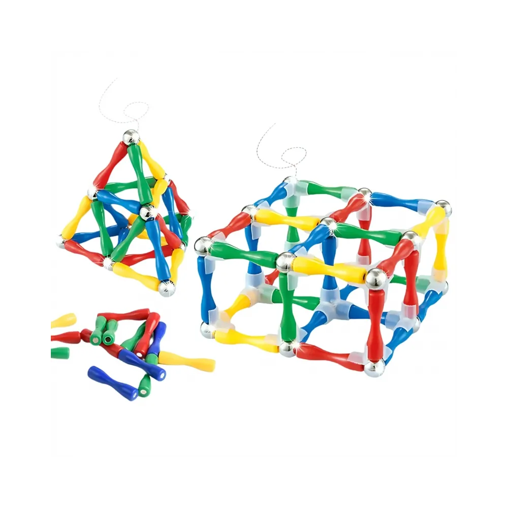 WOOPIE Klocki Magnetyczne Konstrukcyjne 3D 128 el. XXL