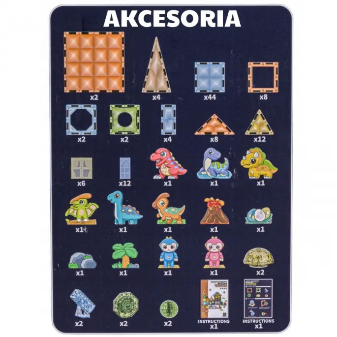 Dinozaury i klocki w jednym zestawie