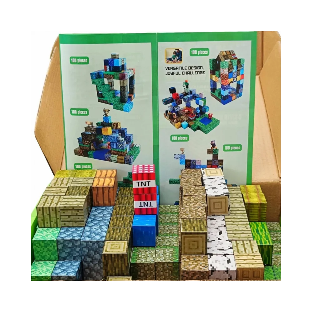 WOOPIE Klocki Magnetyczne Konstrukcyjne Sześciany 3D Zestaw Edukacyjny 63 el.