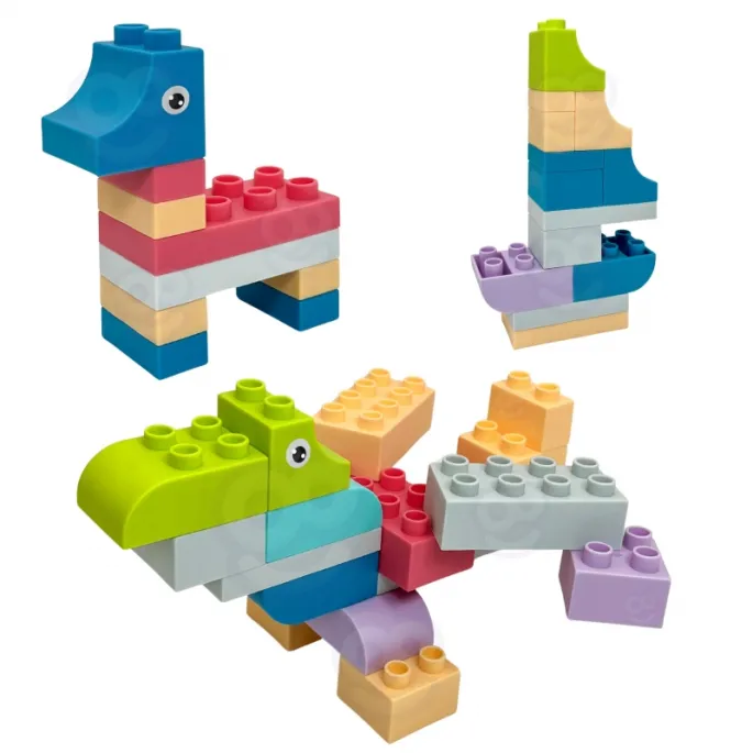 Zestaw 99 elementów Soft Blocks do kreatywnej zabawy