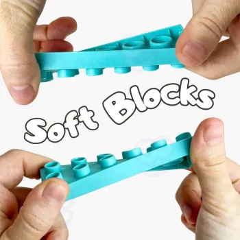 WOOPIE Klocki Soft Blocks Zestaw 99 Elementów w Pudełku