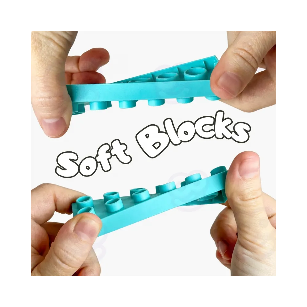 WOOPIE Klocki Soft Blocks Zestaw 99 Elementów w Pudełku