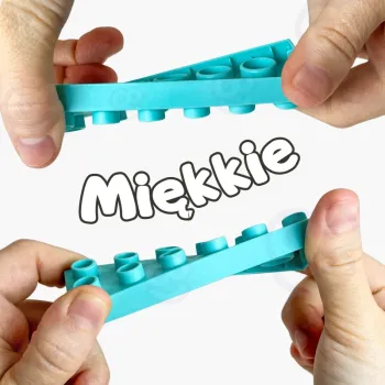 WOOPIE Klocki Soft Blocks Zestaw 99 Elementów w Pudełku