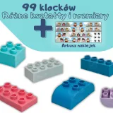 WOOPIE Klocki Soft Blocks Zestaw 99 Elementów w Pudełku
