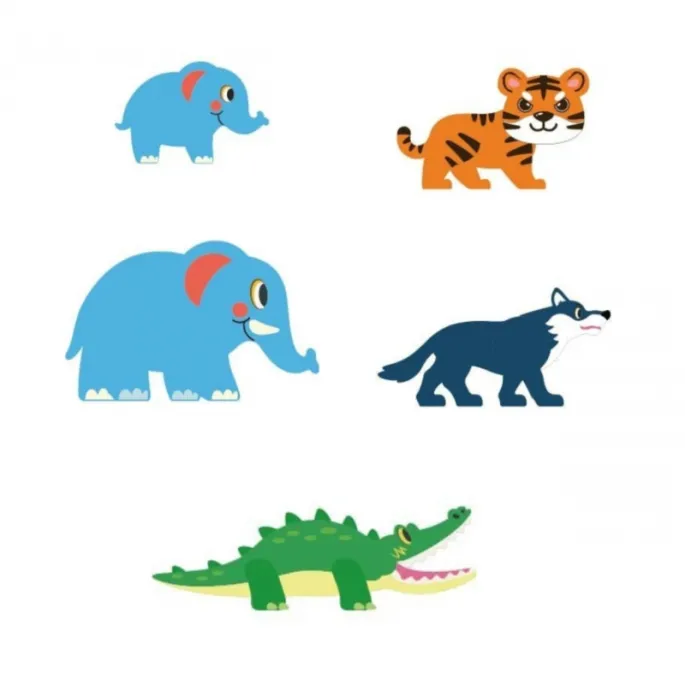 Magnetyczne klocki do zabawy w dżungli